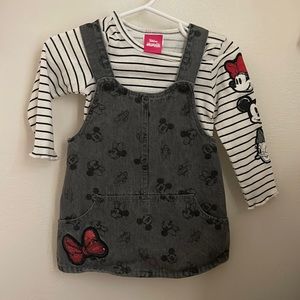 Minnie Jean Jumpsuit with long sleeve tshirt